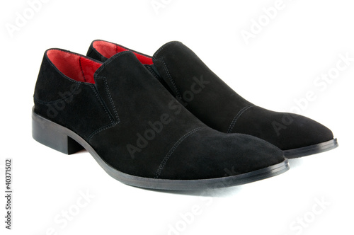 stylish black suede shoes