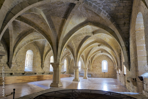 Monastery of Santa Maria de Poblet basement vault photo