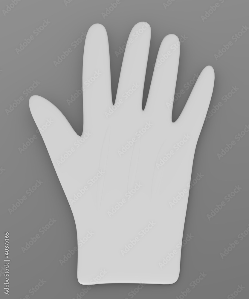 Obraz premium 3d render of magician gloves