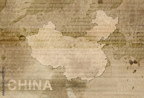 China map old style