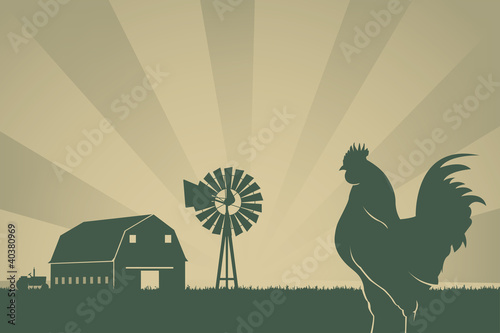 American Farming Background