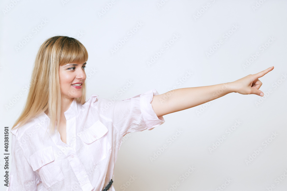 Portrait of happy smiling beautiful young cheerful business woma Portrait of happy smiling beautiful young cheerful business woma
