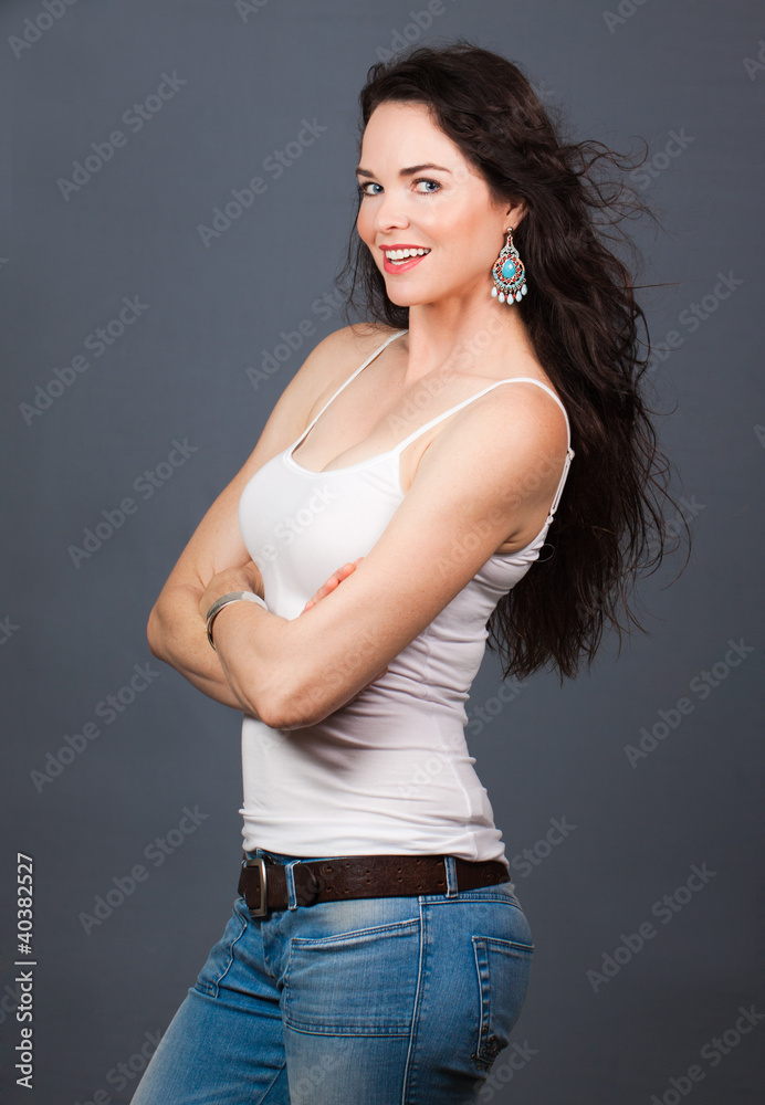 Beautiful smiling woman Beautiful smiling woman