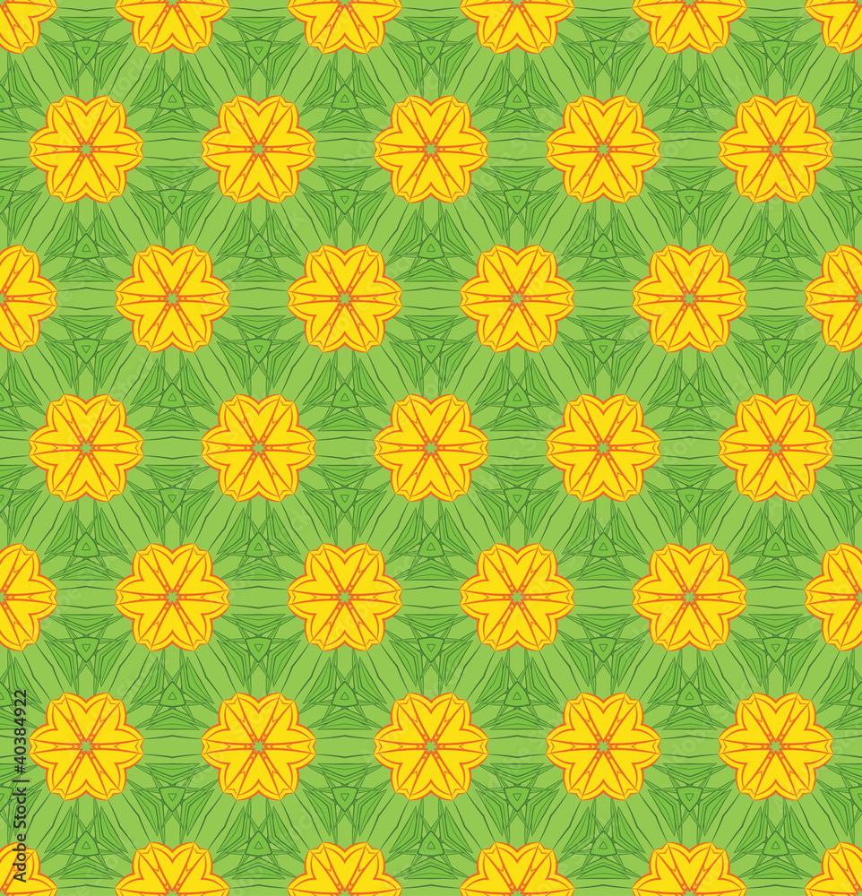 Seamless colorful floral pattern background
