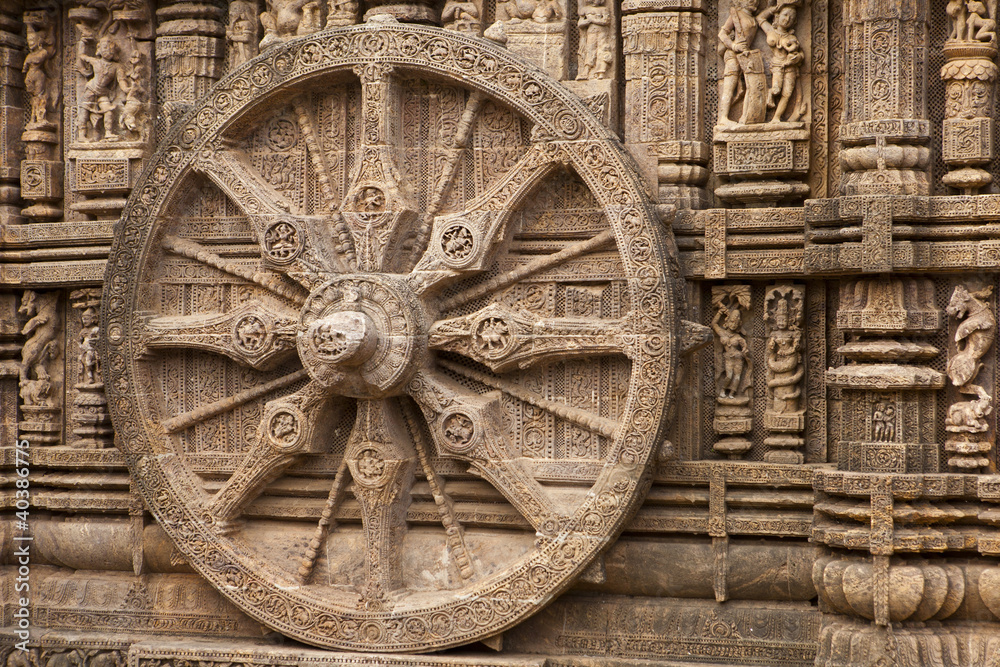 Chariot Wheel, Konark Sun Temple, Orissa