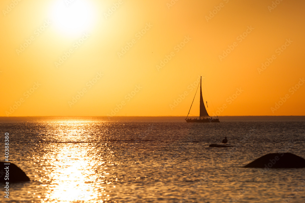 Boat silhouette