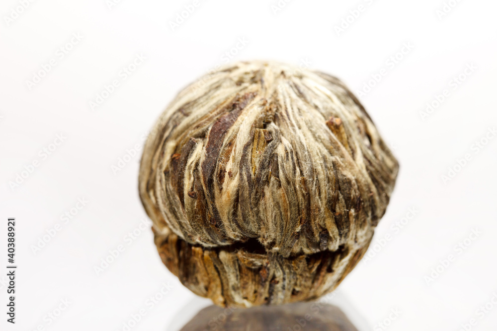 green tea with flower