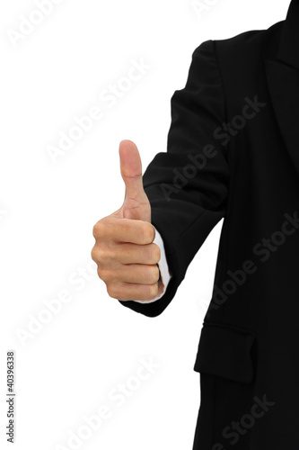 Showing thumb of blur body suit on white background.