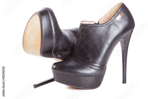 Beautiful high heels platform pump shoe
