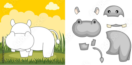 Hippo puzzle
