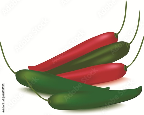 Red and green hot and spicy