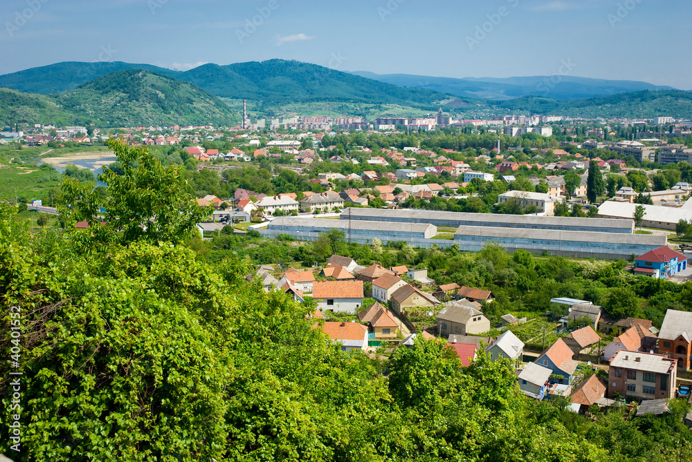 landscape with a houses