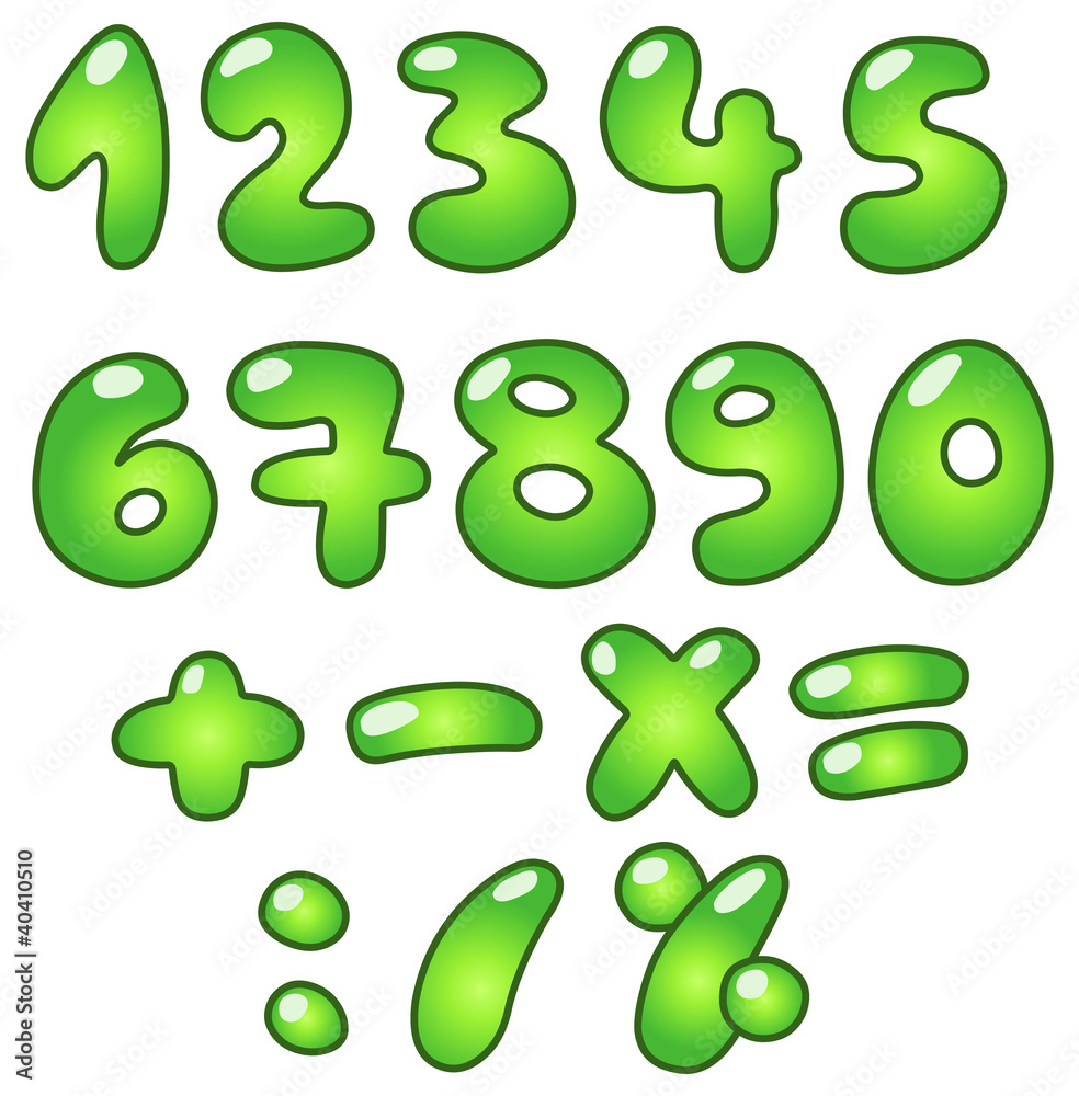 Eco bubble numbers Eco bubble numbers