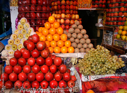 Obststand auf Markt in S  dindien