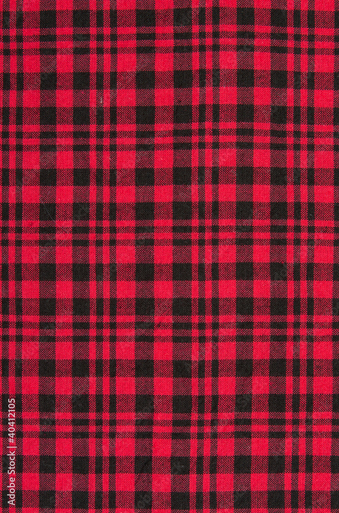 The red checkered cloth background The red checkered cloth background