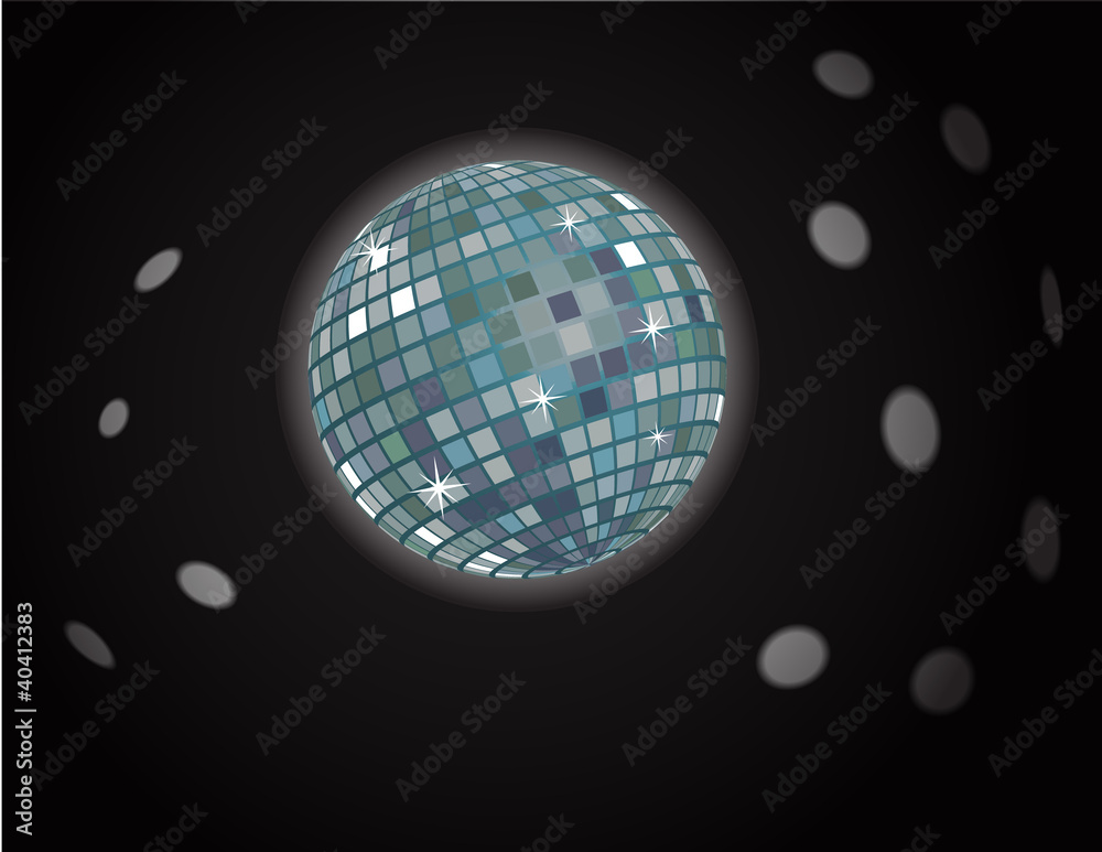 Obraz premium vector disco ball background