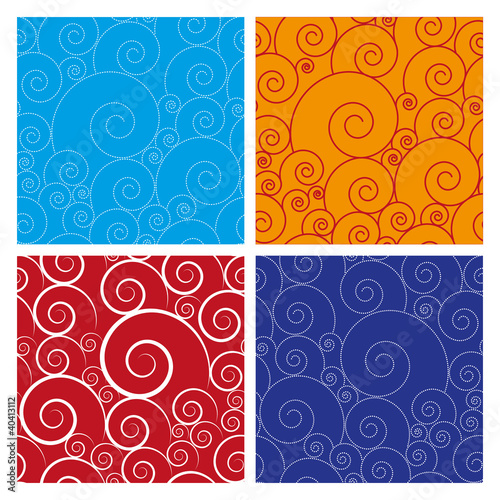 pattern with curls