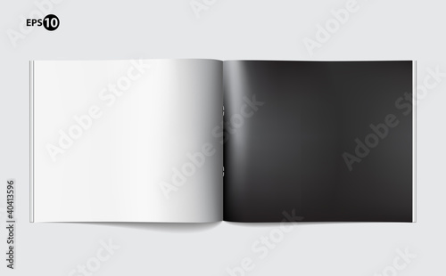 Magazine blank page template for design layout