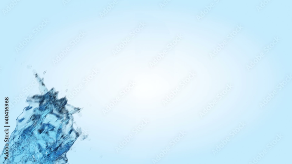 Beautiful Water splashes in slow motion.
