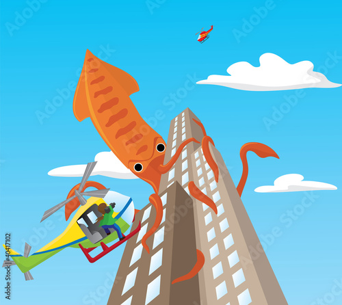 Squid attack