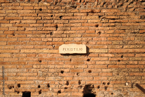 Принти на полотні Front of the Peristyle of the Roman Forum
