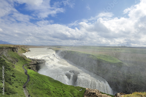 waterfall Gullfoss, Iceland