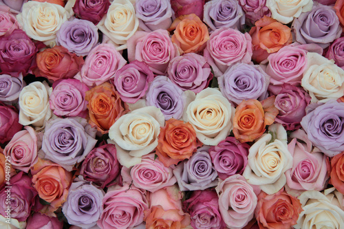 Fototapeta Naklejka Na Ścianę i Meble -  Pastel rose wedding flowers