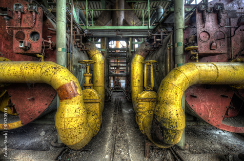 yellow pipes photo