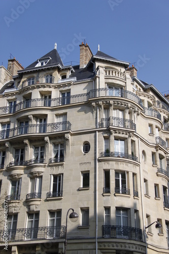 Immeuble du quartier de Passy à Paris