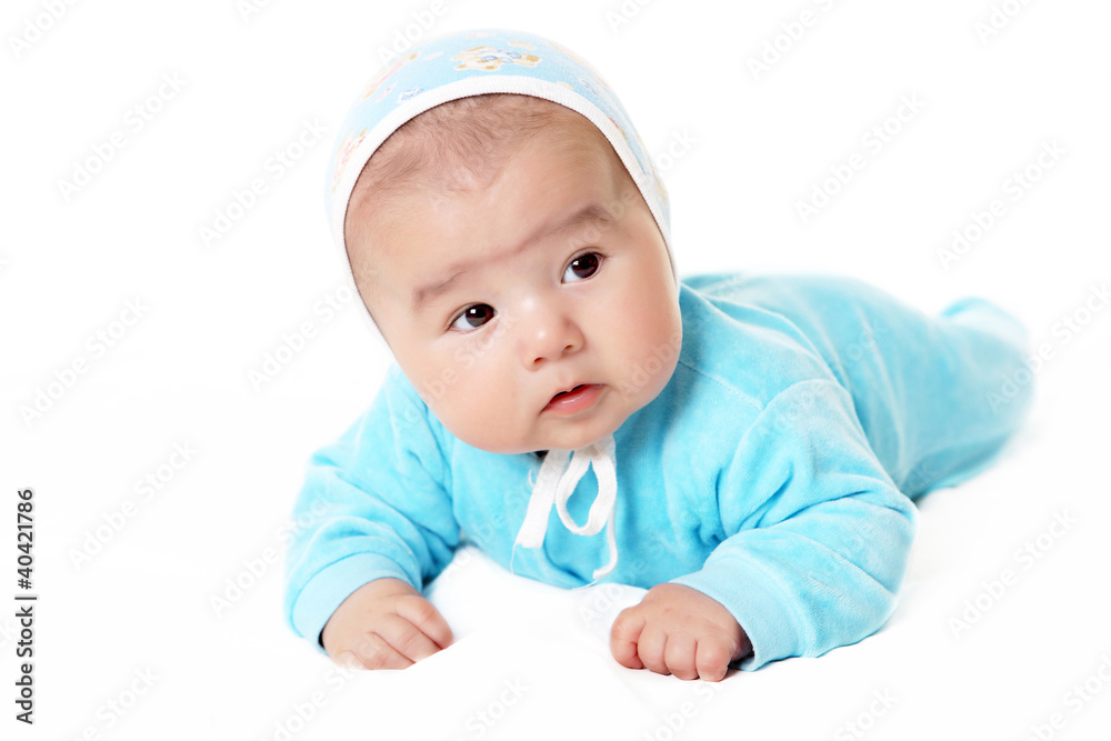 Portrait of an infant baby boy Portrait of an infant baby boy