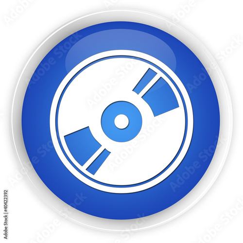 CD DVD blue button