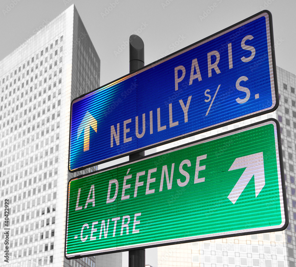 Fototapeta premium panneau routier Hauts de Seine