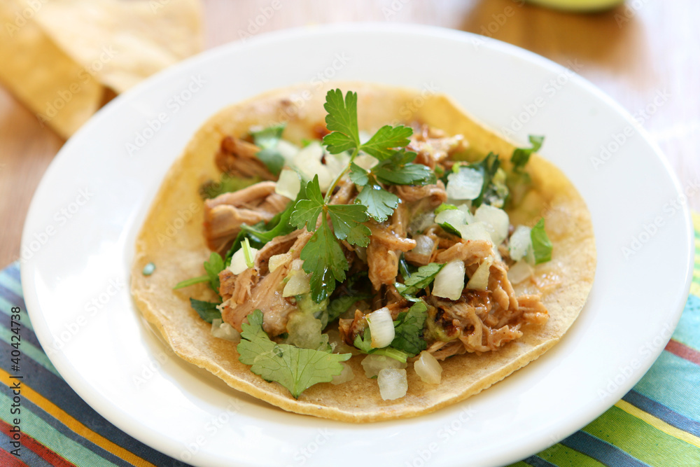 Carnitas Tostada