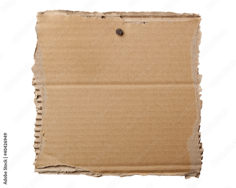 Blank cardboard signage isolated on white Blank cardboard signage isolated on white