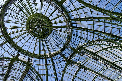 Coupole et verri  re du Grand Palais  Paris  France.