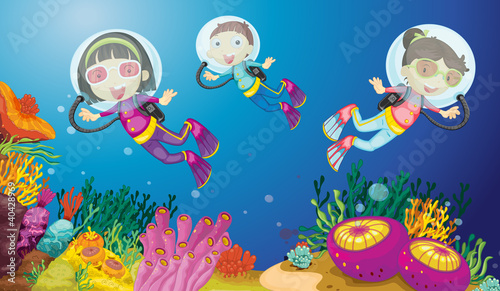 kids Underwater