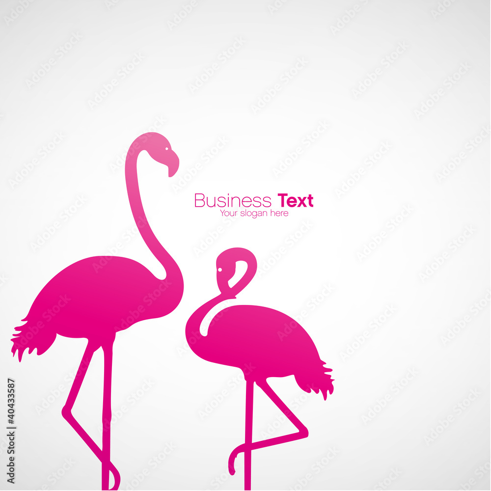 logo flamant rose