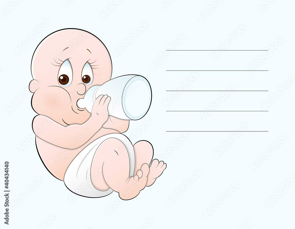 Baby Card Vector Baby Card Vector