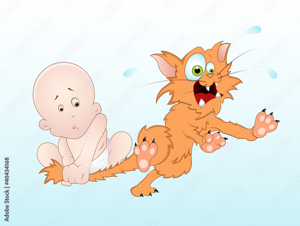 Funny Baby Vector Funny Baby Vector