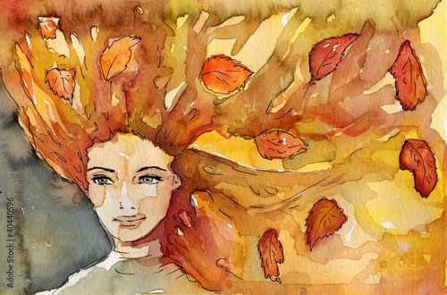 Fototapeta Naklejka Na Ścianę i Meble -  jesienny portret