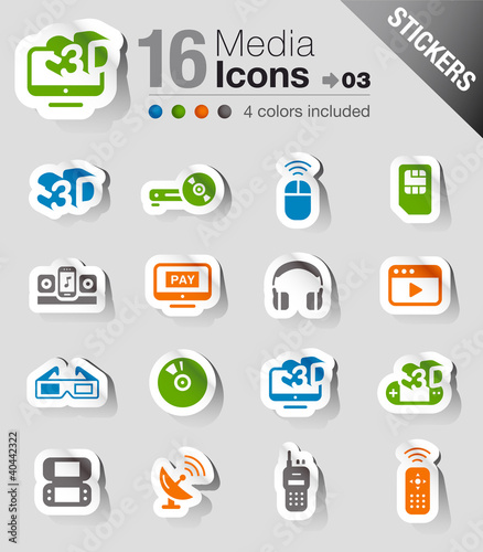 Stickers - Media Icons