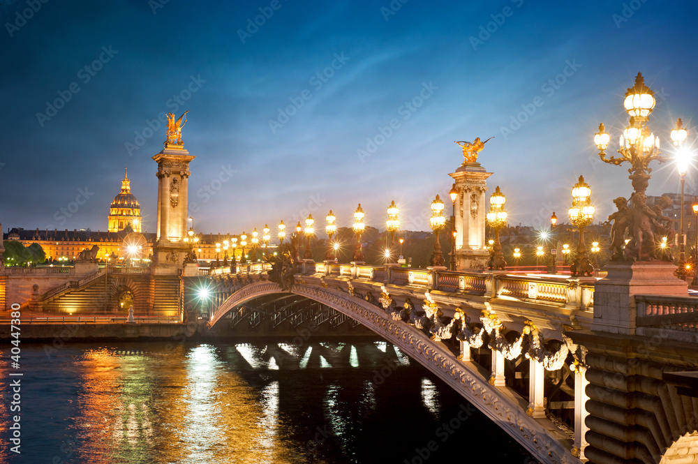 Fototapeta premium Pont Alexandre 3 - Paris - France