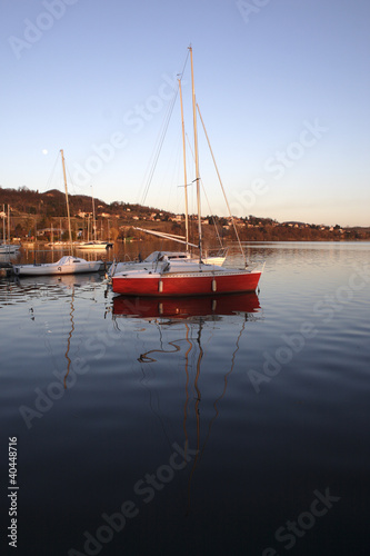 sailboat in a lake