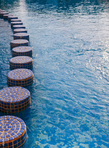 Beautiful water surface in pool