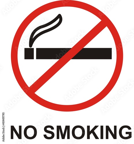 no smoking cartoon