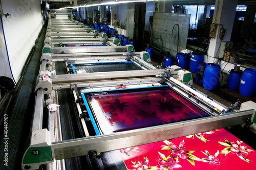 Industry: plant for textile printing