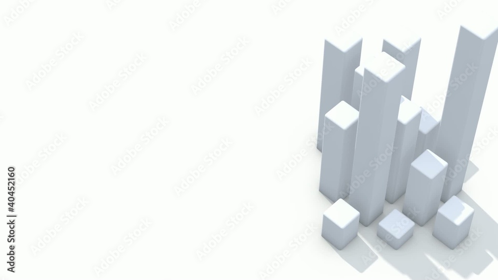 Bar_Chart_Blocks_On_White_Loop_HD Bar_Chart_Blocks_On_White_Loop_HD
