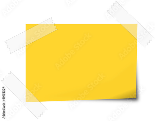 Post-it in Gelb