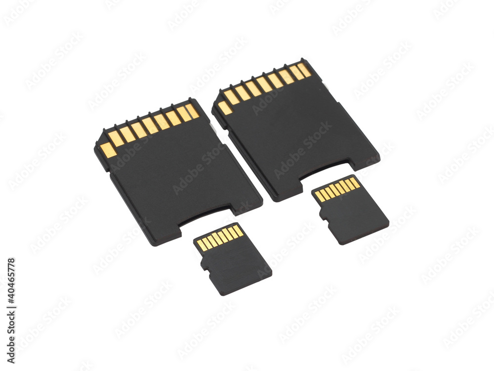 memory card on a white background