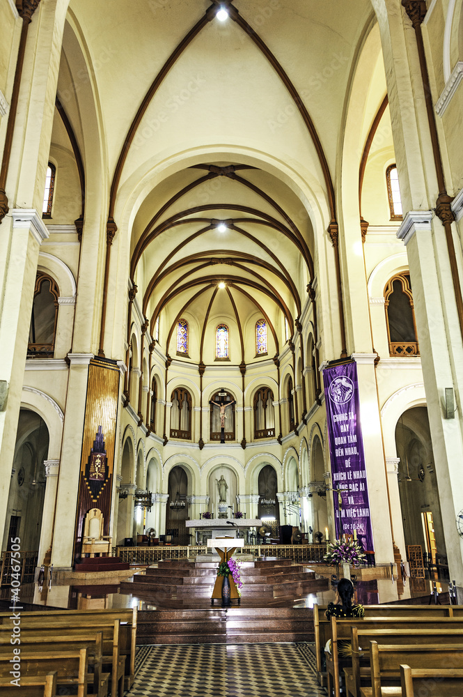 Saigon Notre-Dame Basilica in Ho Chi Minh City, Vietnam